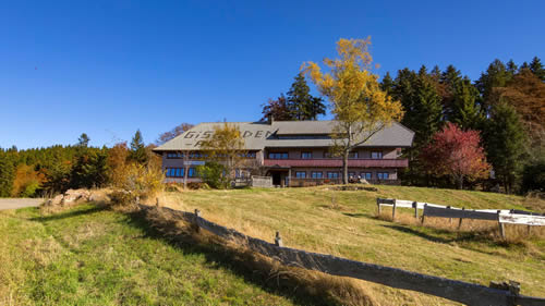 Berggasthof Gisiboden Alm im Herbst